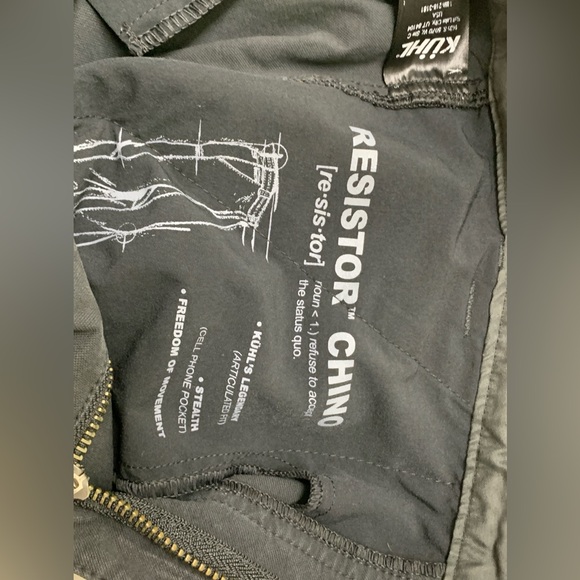 Men's 33 x 30 Kuhl Resistor Chino Tapered Hybrid Technical Active Pants - Picture 14 of 16